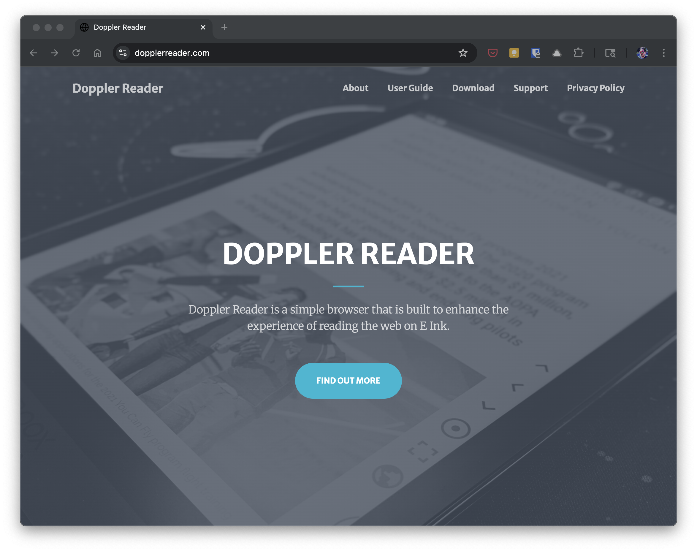 Doppler Reader Website