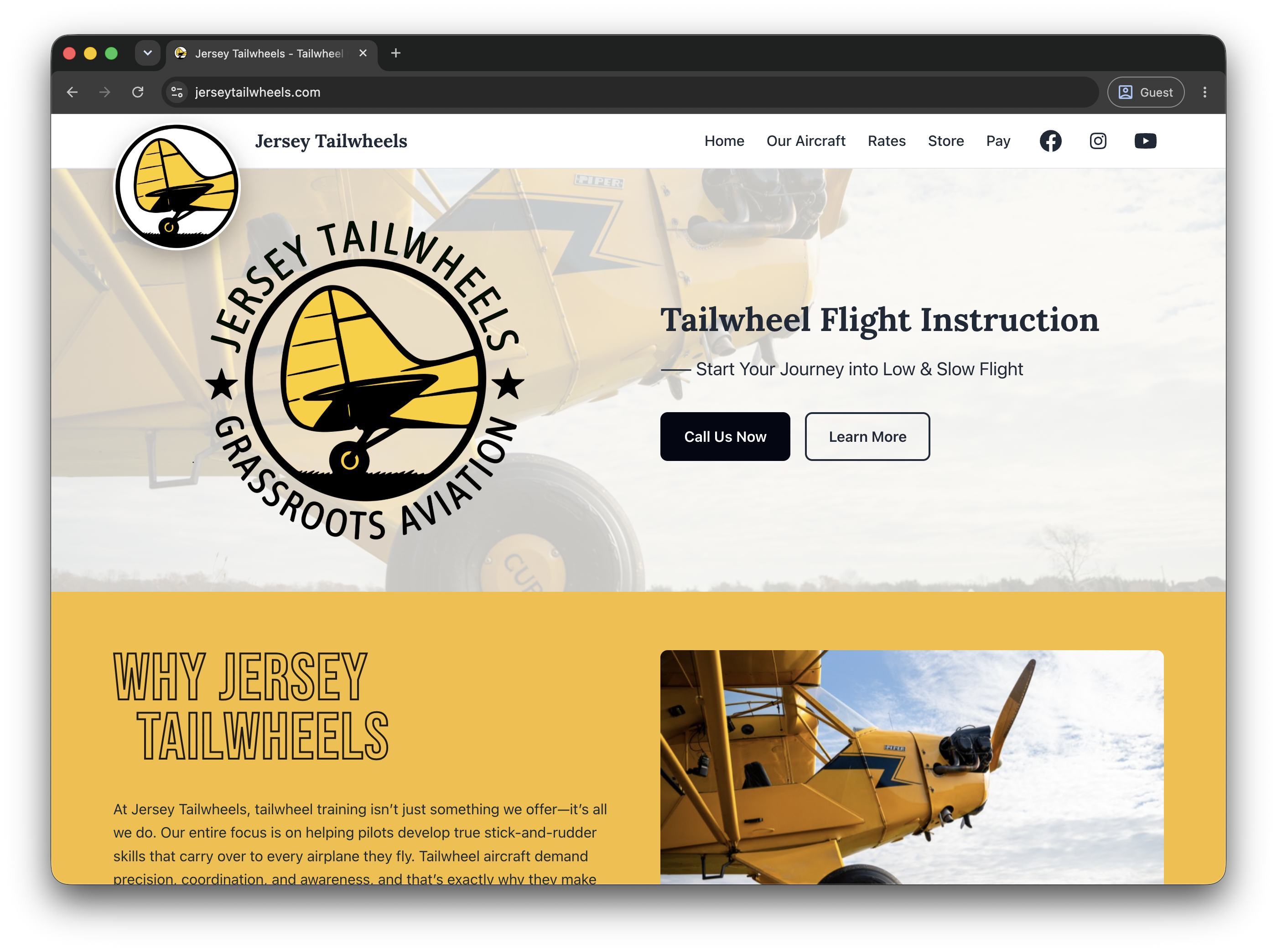 Jersey Tailwheels Website